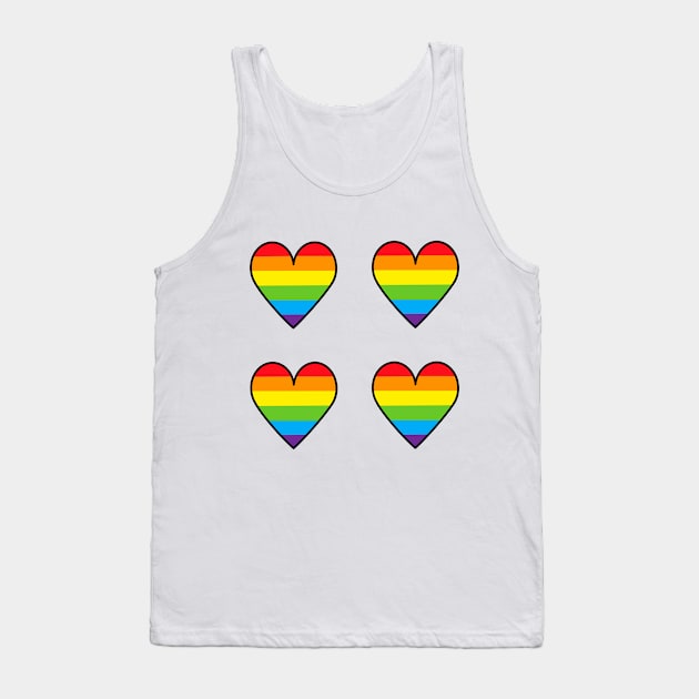 LGBTQ+ FLAG Tank Top by basiastachurska